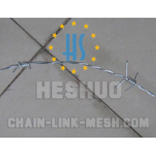 500 Meters 1.8mm Barbed Wire with Galvanized or PVC Coated